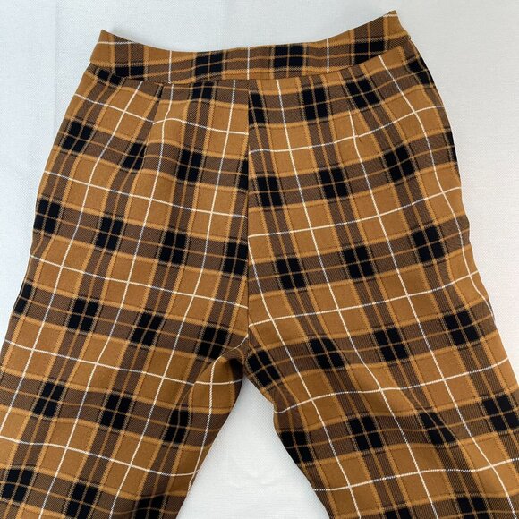 Papaya Vintage Style Clueless Mustard Plaid Two Piece Cropped Jacket & Pants M - Picture 9 of 16